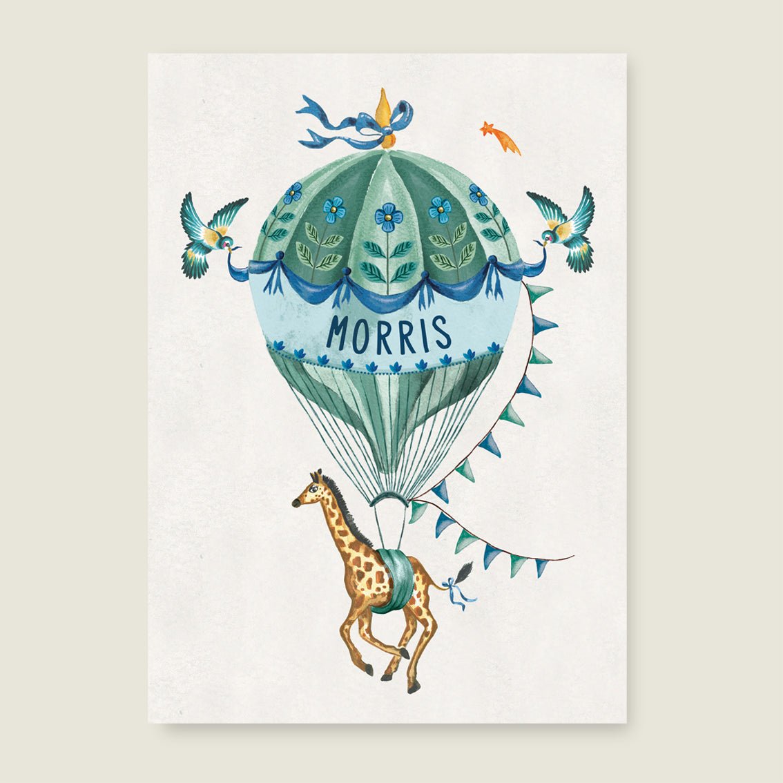 Print The Green Balloon - Story of July