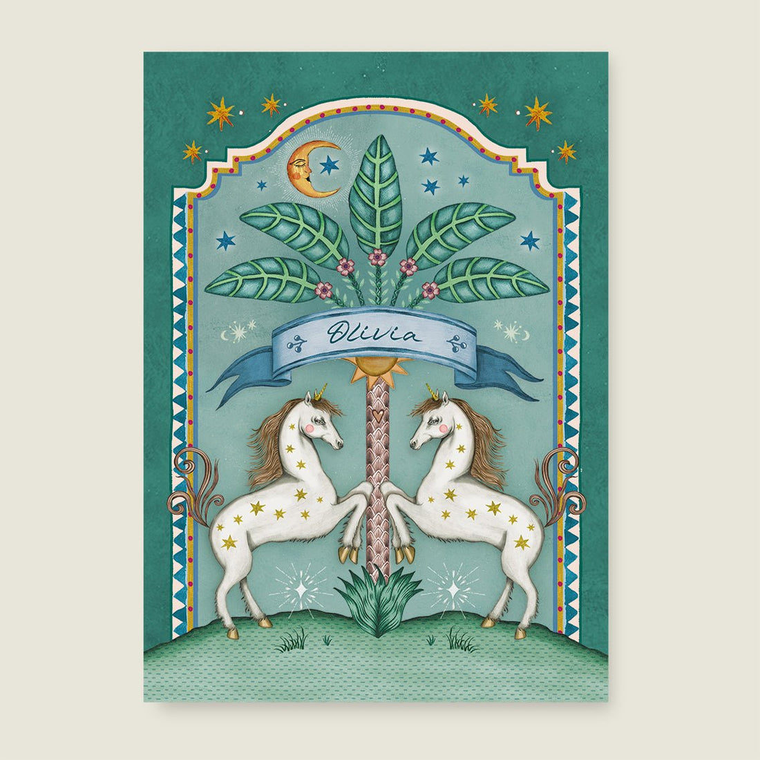 Print Uni Palms Green - Story of July