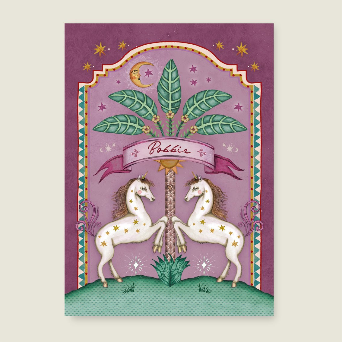 Print Uni Palms Pink - Story of July