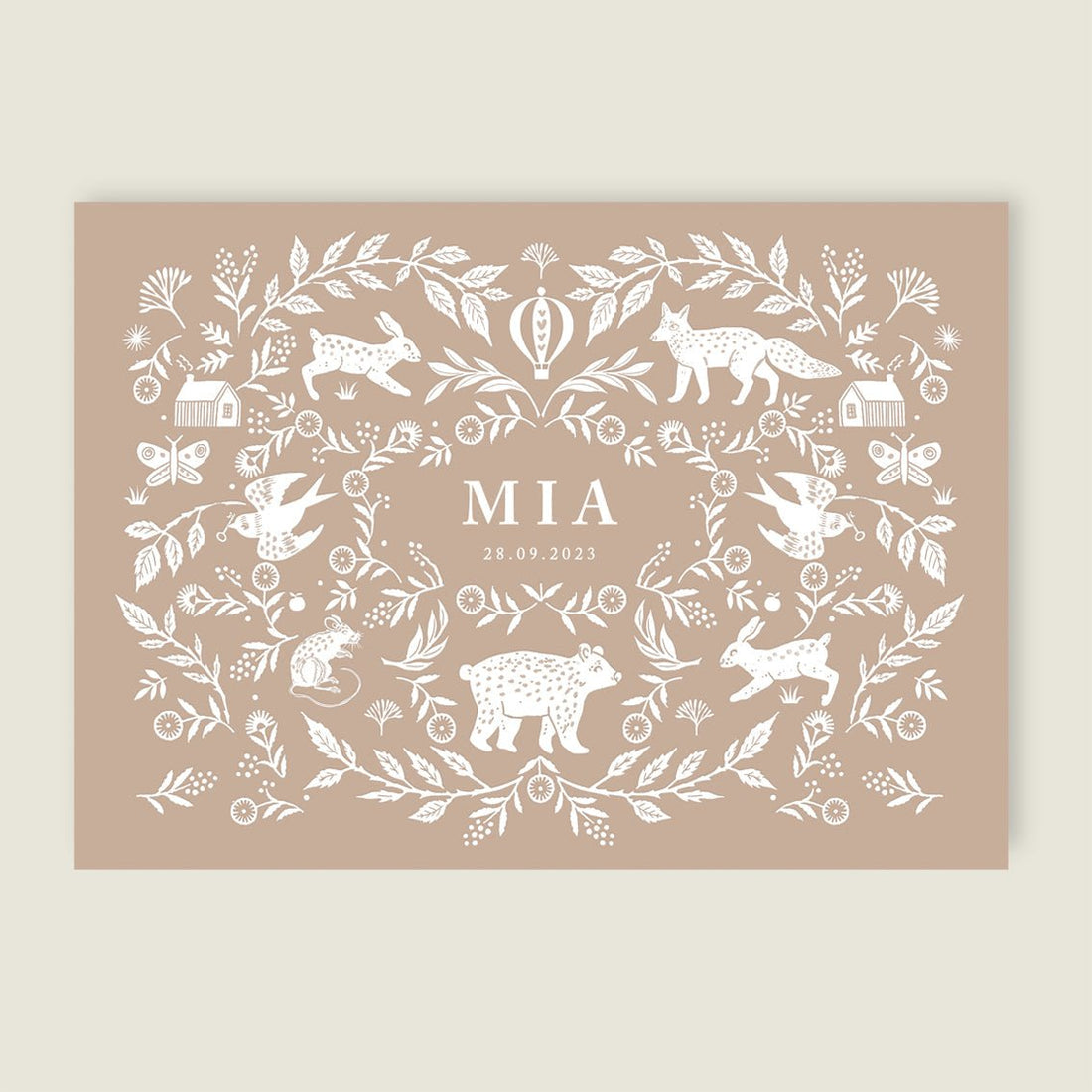 Print Wilderness White - Story of July