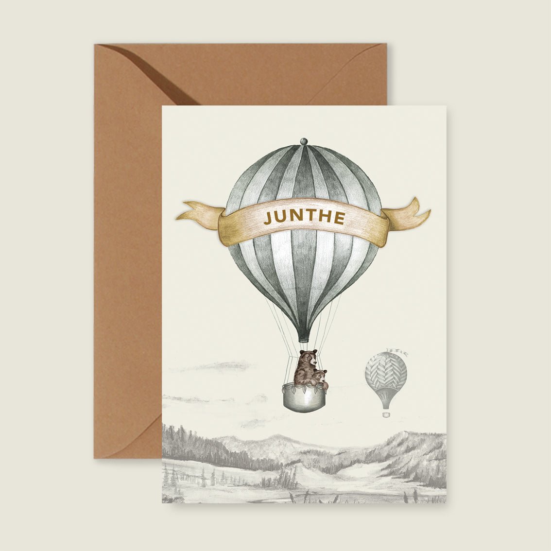 Sample Bear Balloon Grey - Story of July