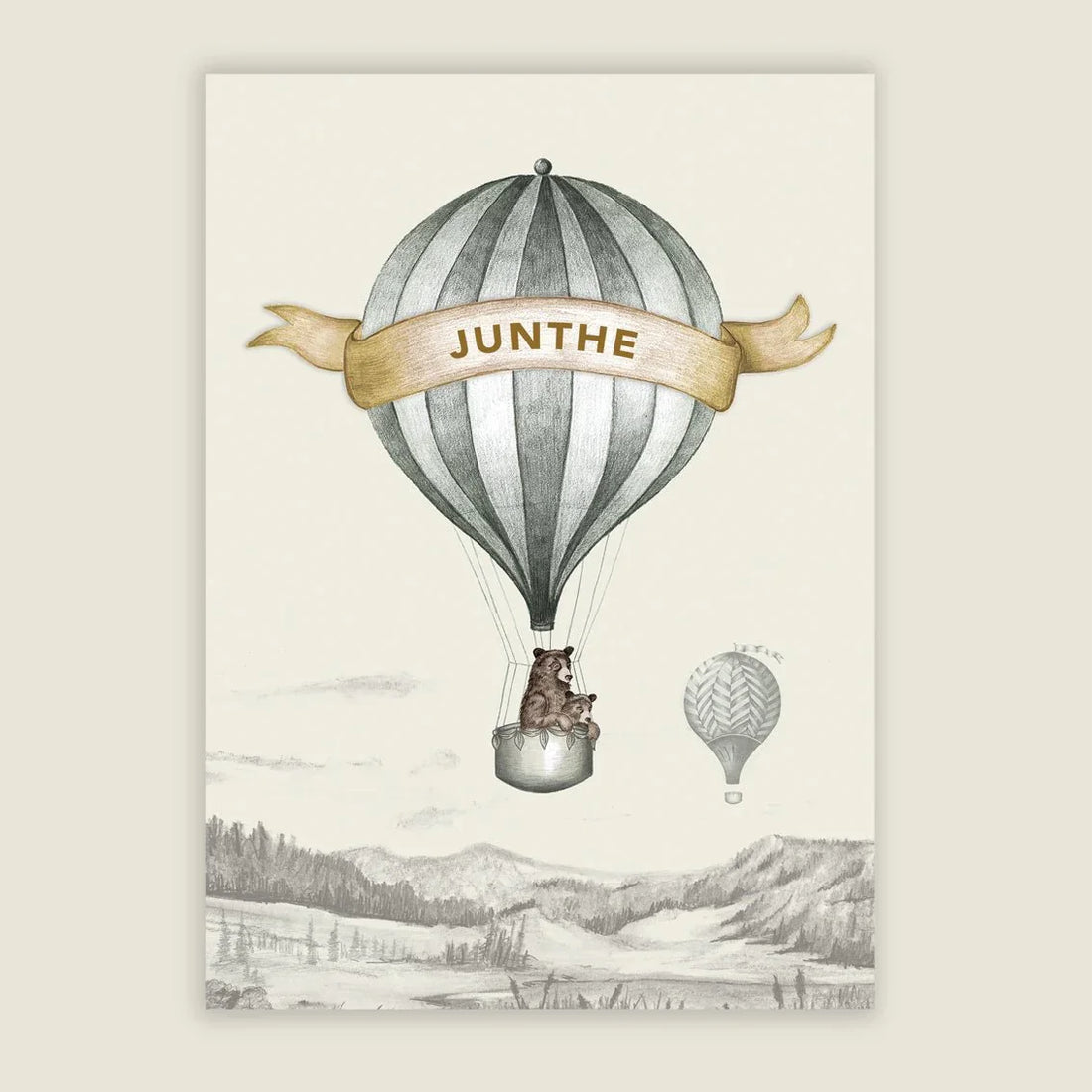 Sample Bear Balloon Grey - Story of July