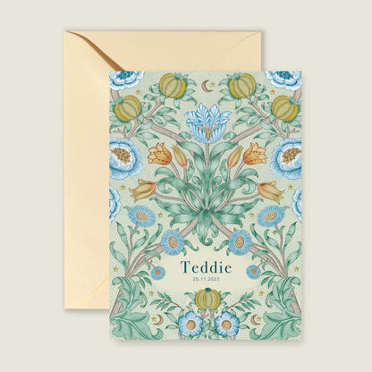 Sample Blooming Flowers Blue - Story of July