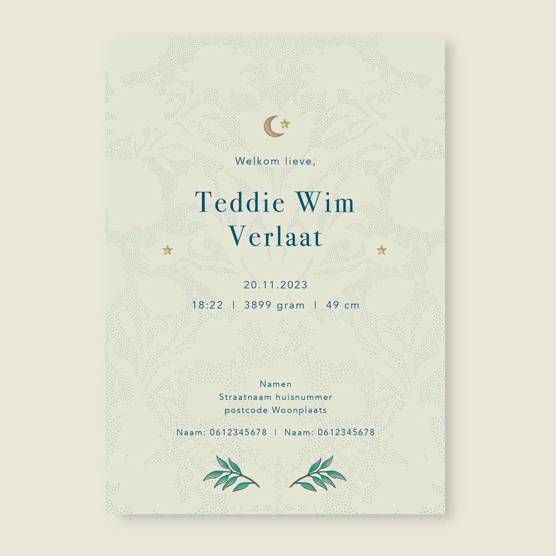 Sample Blooming Flowers Blue - Story of July