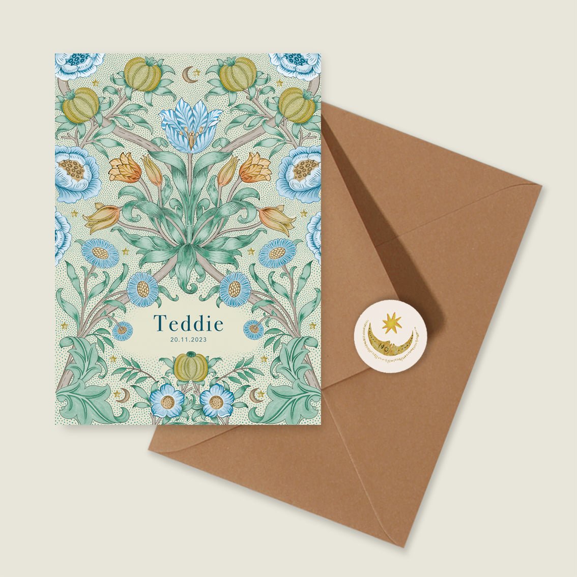 Sample Blooming Flowers Blue - Story of July