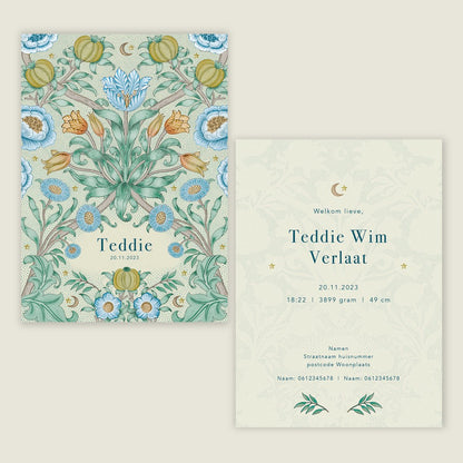 Sample Blooming Flowers Blue - Story of July