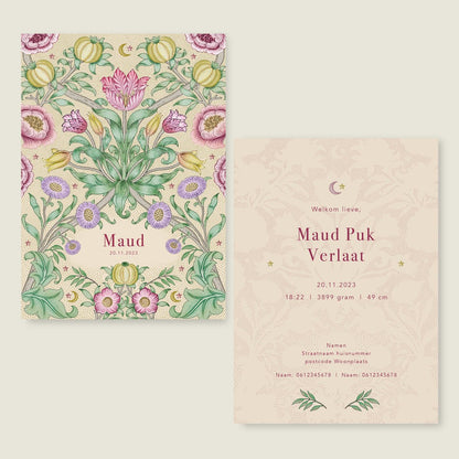 Sample Blooming Flowers Pink - Story of July