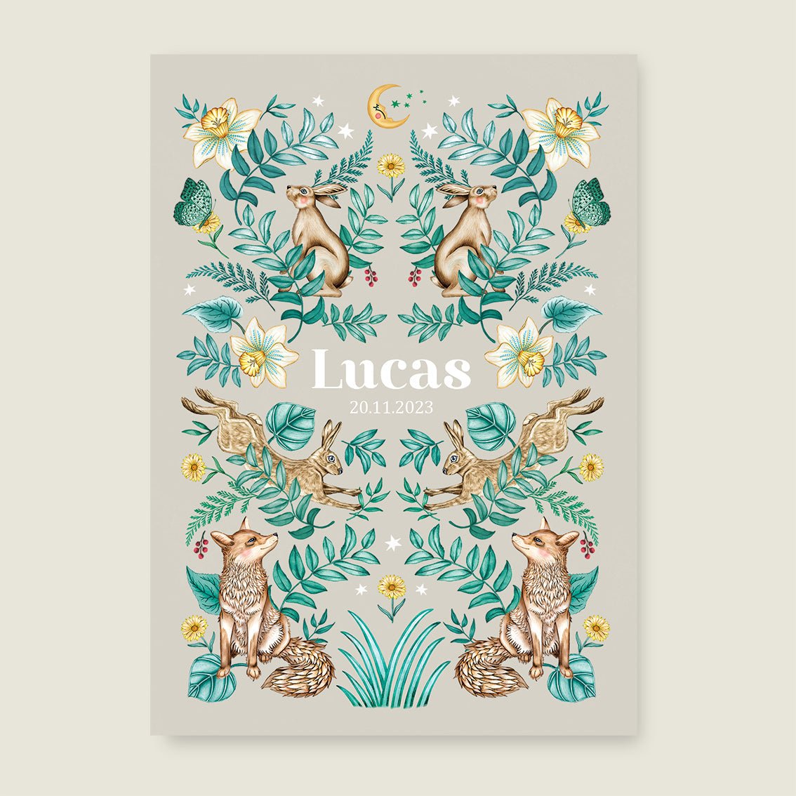 Sample Bos Dieren Khaki - Story of July