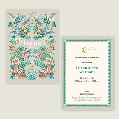 Sample Bos Dieren Khaki - Story of July