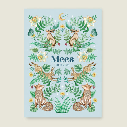 Sample Bos Dieren Light Blue - Story of July