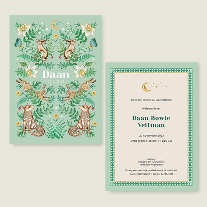 Sample Bos Dieren Light Green - Story of July