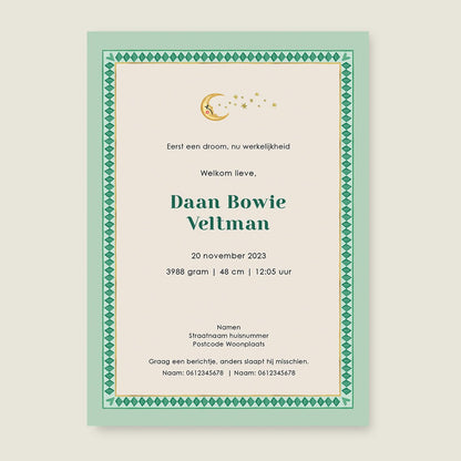 Sample Bos Dieren Light Green - Story of July