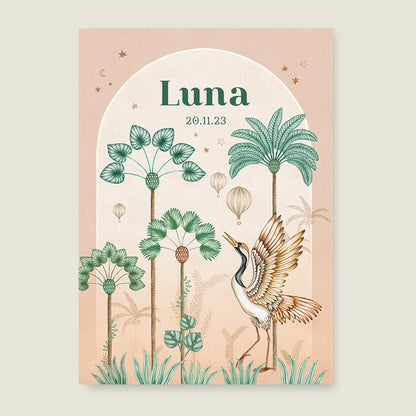 Sample Crane Bird Palms Terra - Story of July