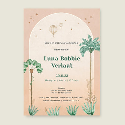 Sample Crane Bird Palms Terra - Story of July