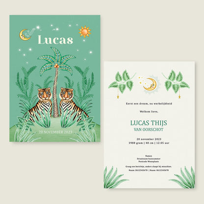 Sample Cute Tiger Light Green - Story of July