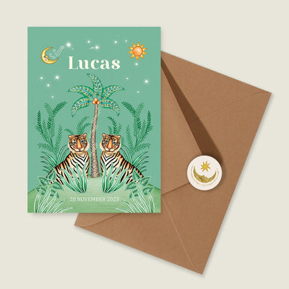 Sample Cute Tiger Light Green - Story of July