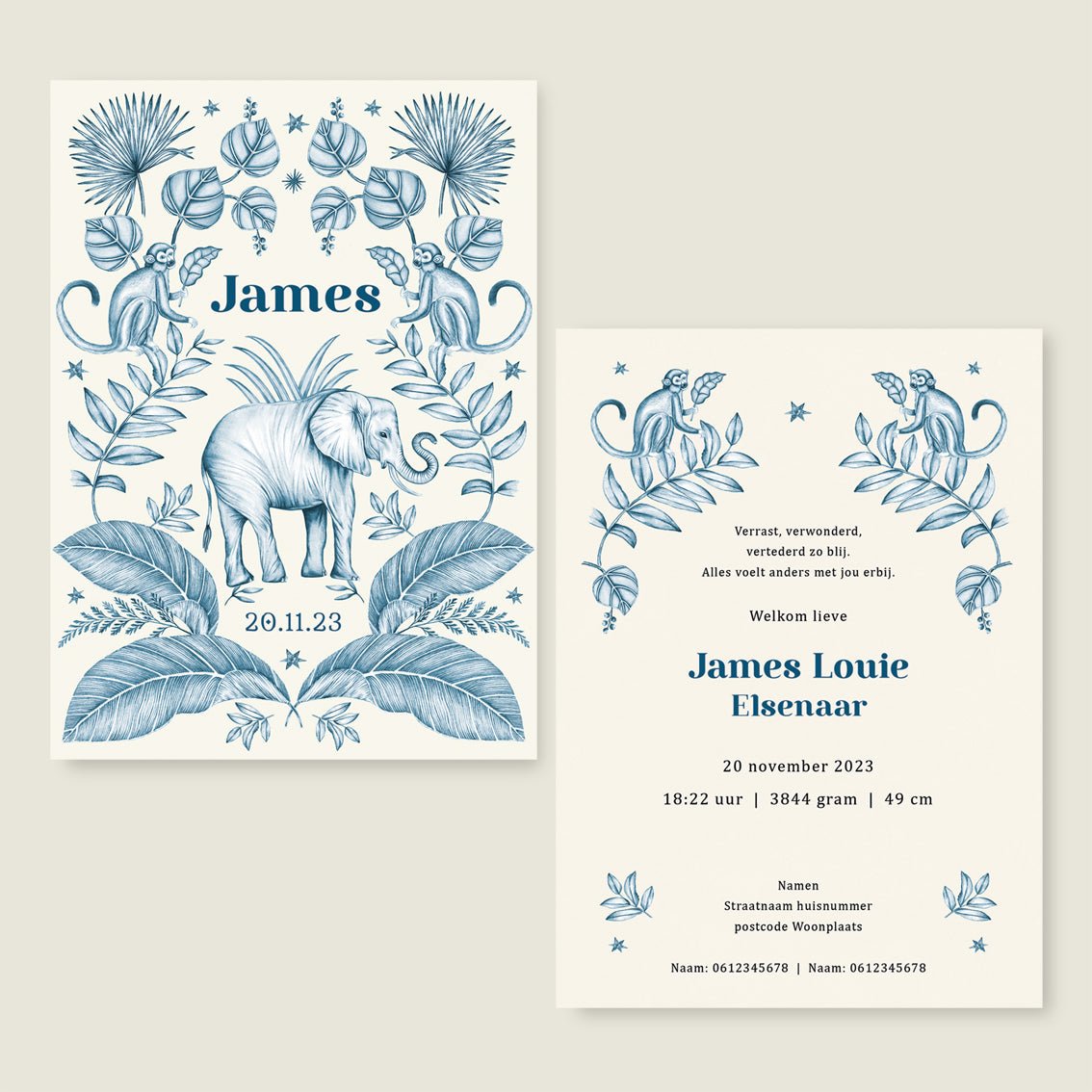 Sample Elephant And The Monkey Blue - Story of July