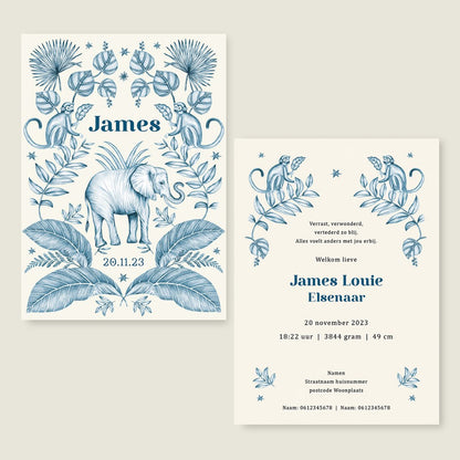 Sample Elephant And The Monkey Blue - Story of July