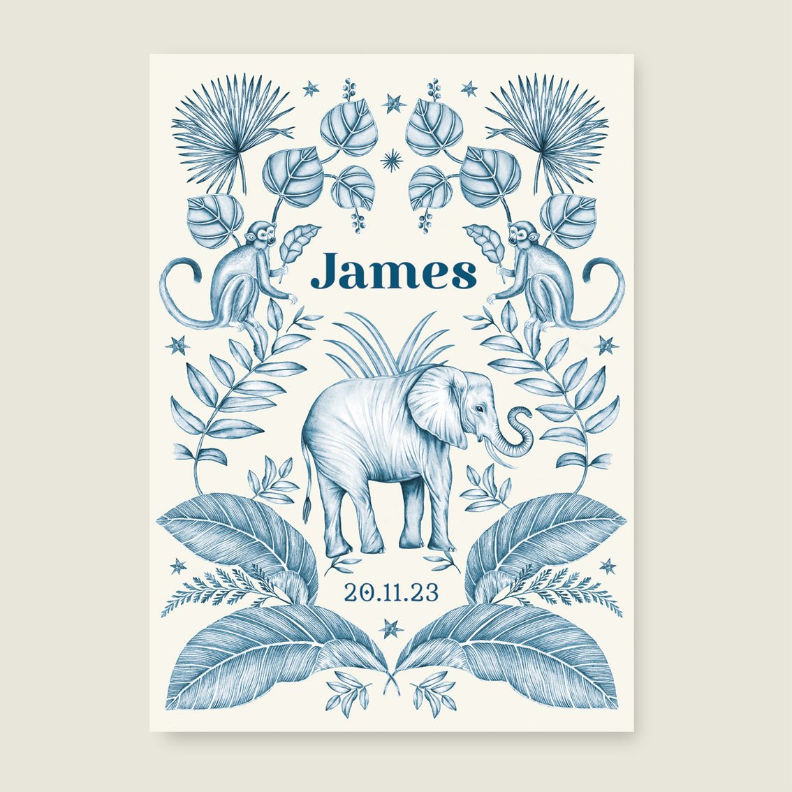 Sample Elephant And The Monkey Blue - Story of July