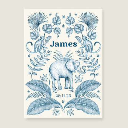 Sample Elephant And The Monkey Blue - Story of July