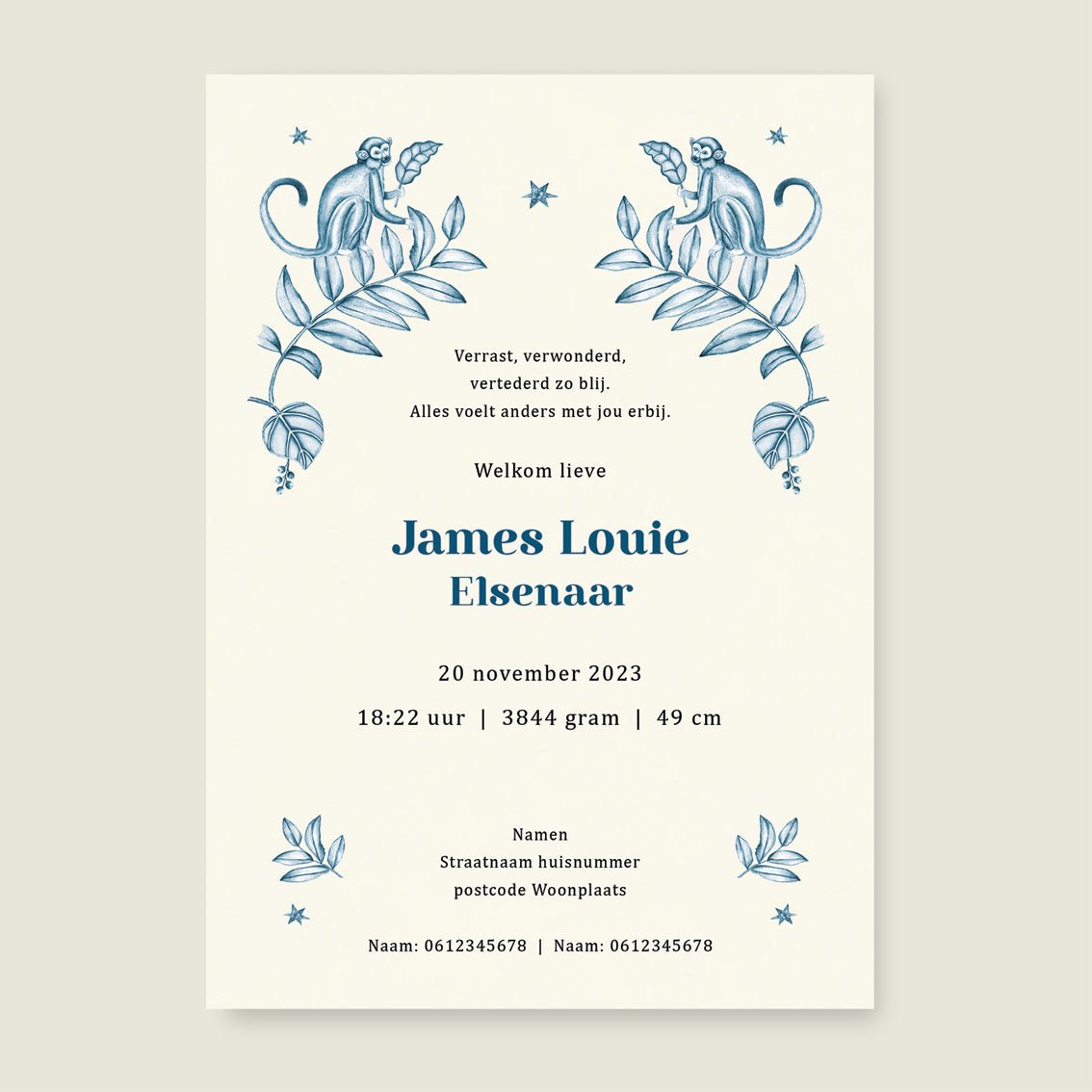 Sample Elephant And The Monkey Blue - Story of July