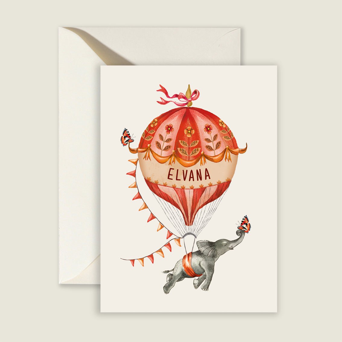 Sample Elephant Balloon Orange - Story of July