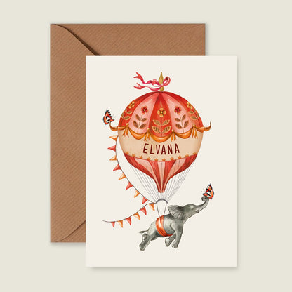 Sample Elephant Balloon Orange - Story of July