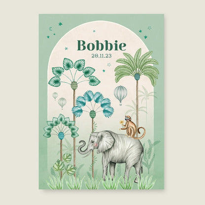 Sample Elephant Palms Green - Story of July