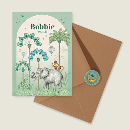 Sample Elephant Palms Green - Story of July