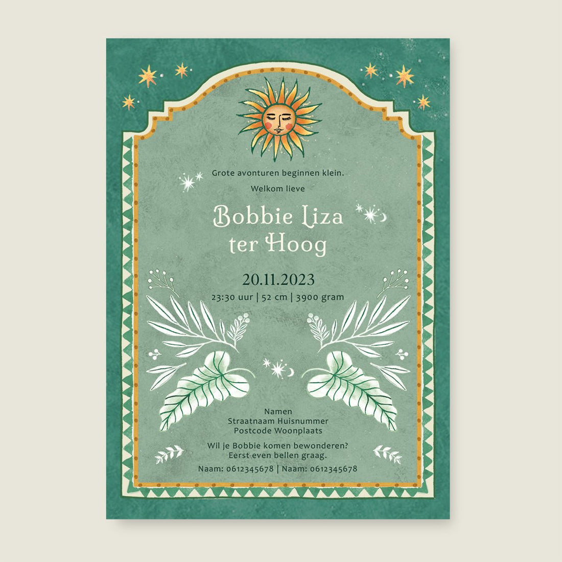 Sample Love Dove Green - Story of July