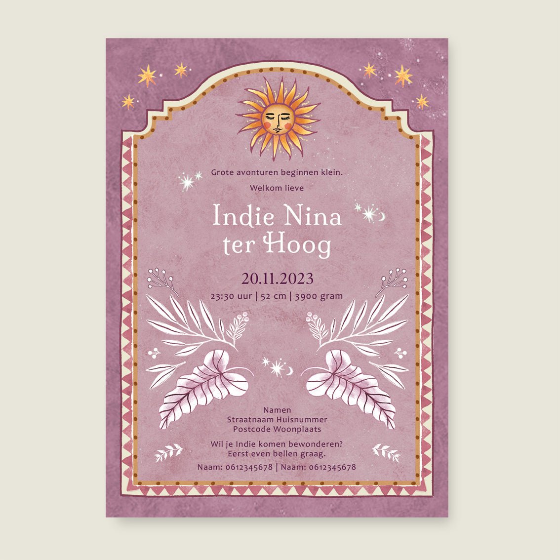 Sample Love Dove Lila - Story of July