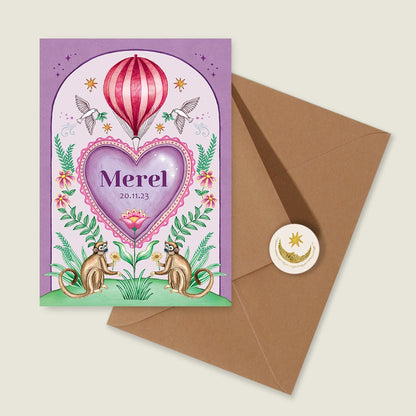 Sample Monkey Heart Paars - Story of July