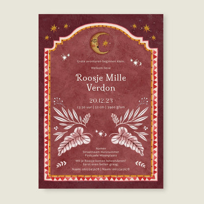 Sample Moonchild Red - Story of July