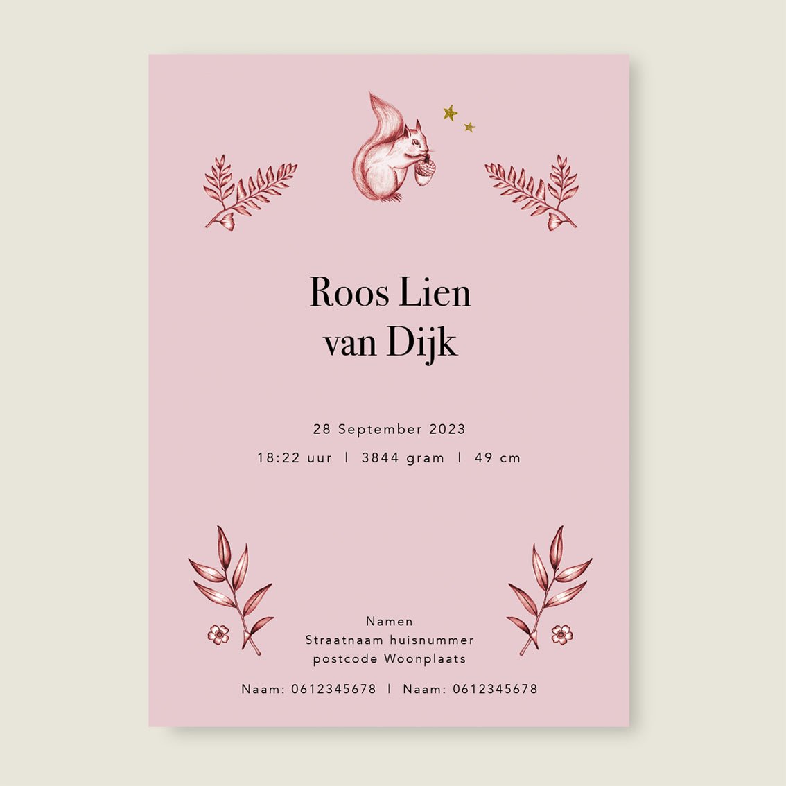 Sample Oh Deer Pink - Story of July