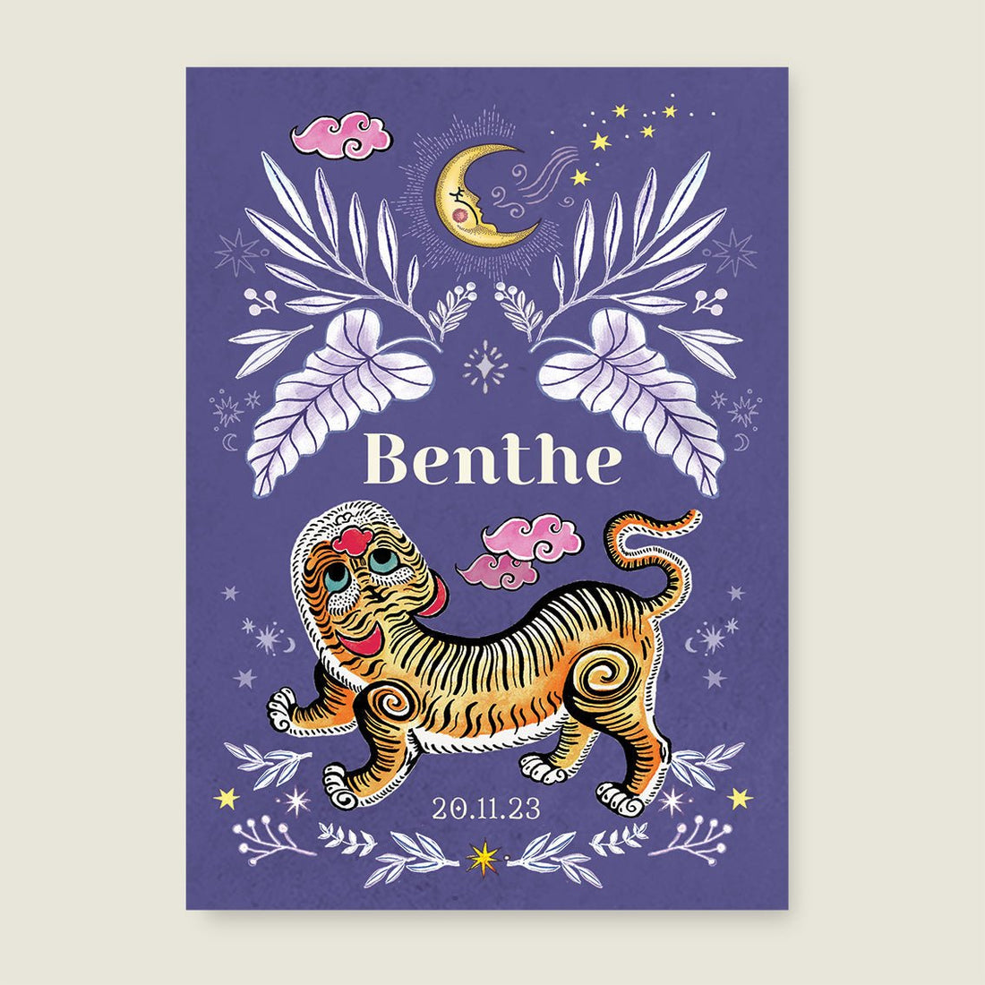 Sample Pretty Tiger Paars - Story of July