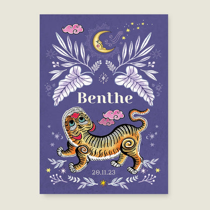 Sample Pretty Tiger Paars - Story of July