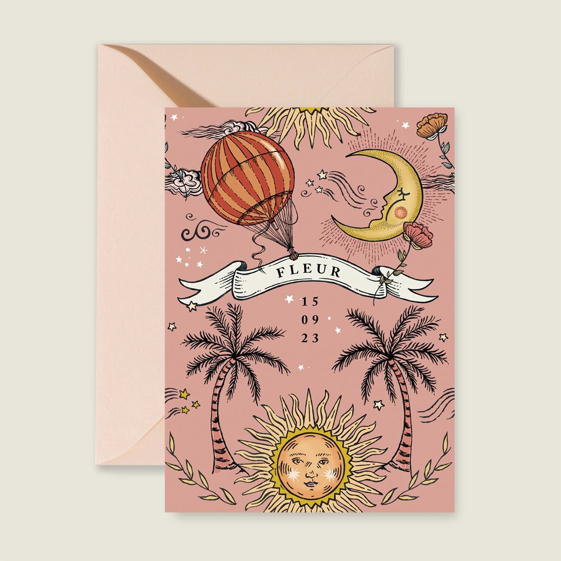 Sample Sun And Moon Pink - Story of July