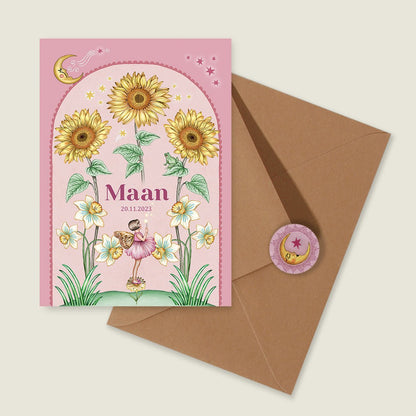 Sample Sun Flowers Roze - Story of July