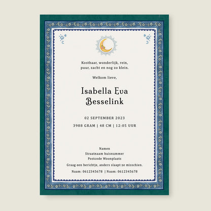 Sample Swan Pearl Green - Story of July