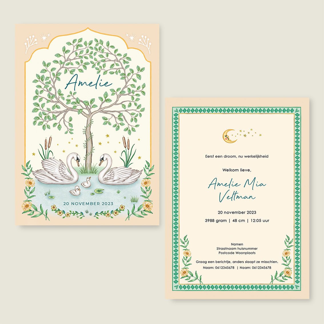 Sample Swan Tree - Story of July