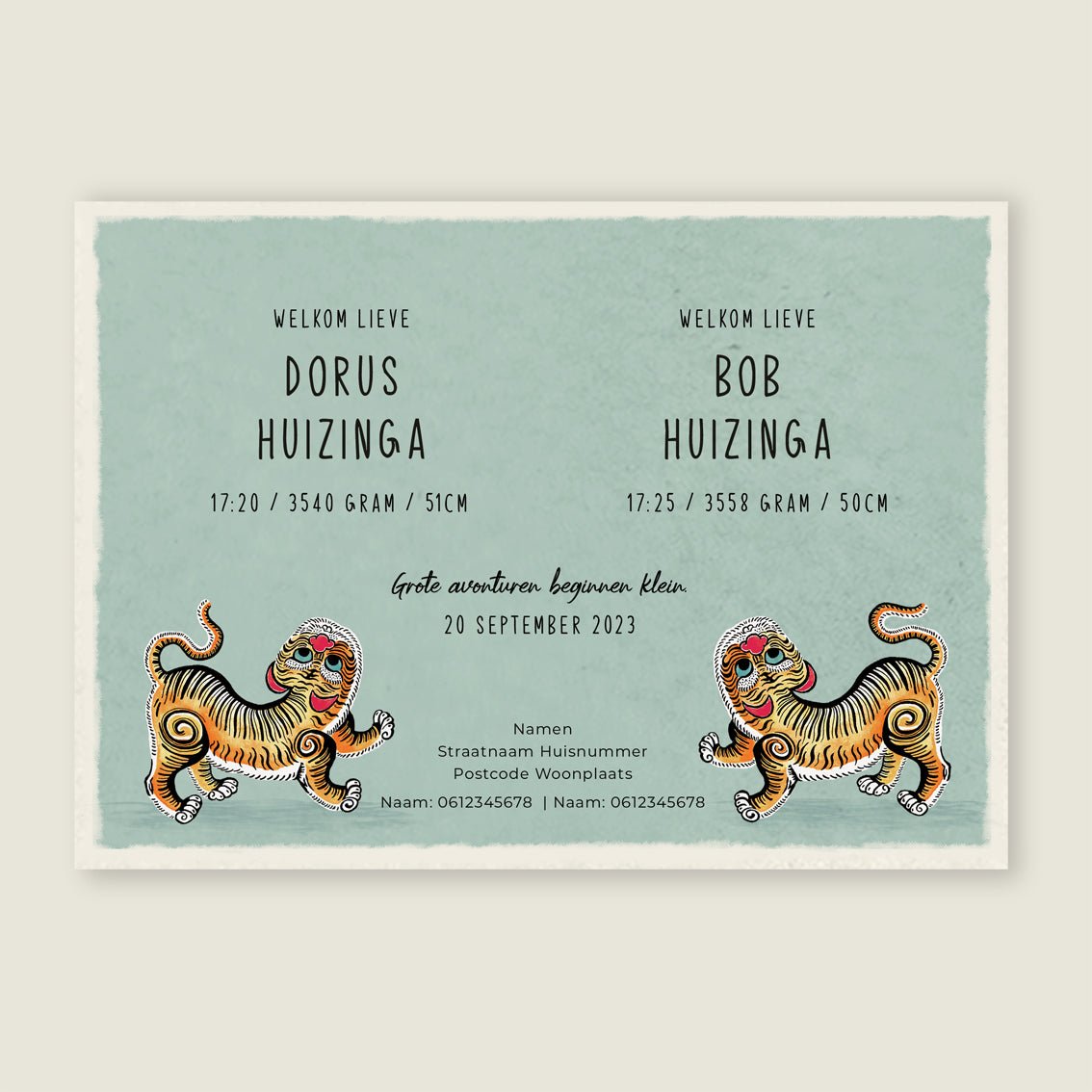 Sample Tiger Twins - Story of July