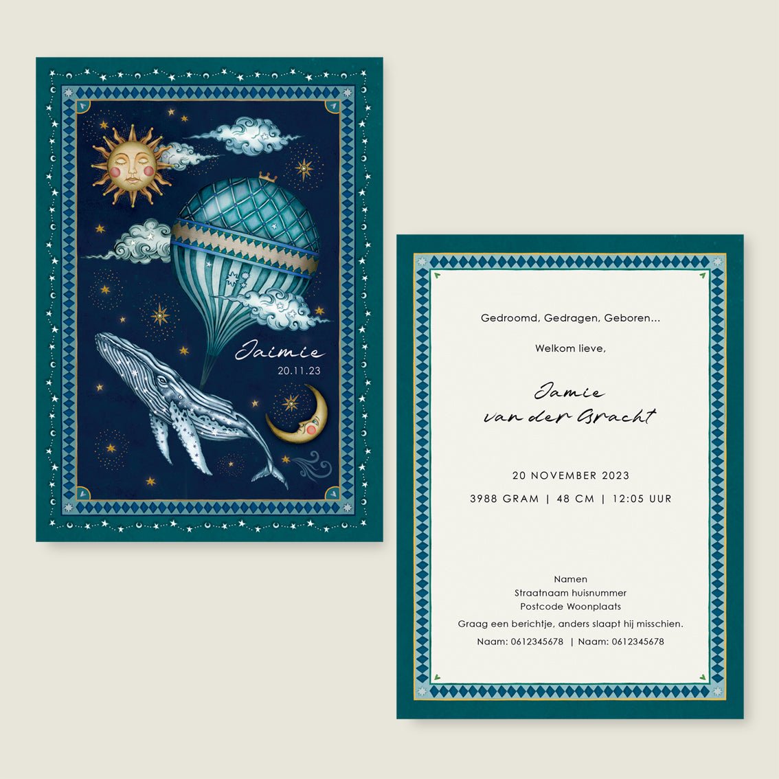 Sample Whale Balloon Blue - Story of July