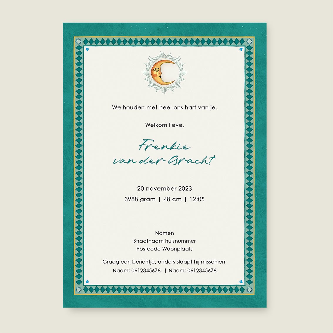 Sample Zebra Palms Green - Story of July